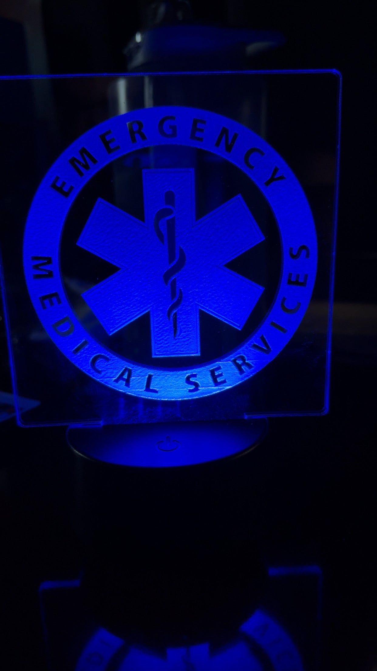 Custom small acrylic signs with light stand