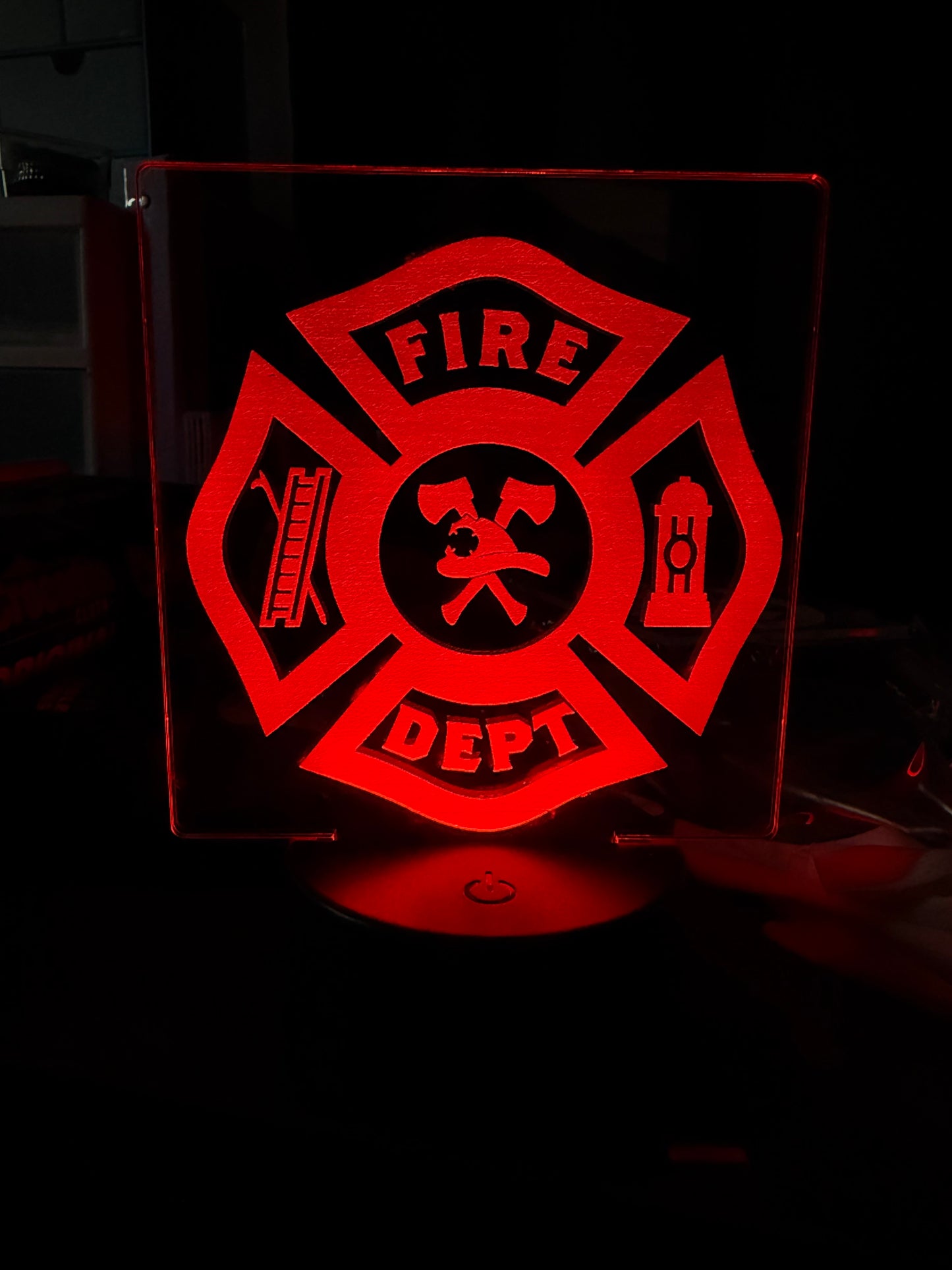 Custom small acrylic signs with light stand