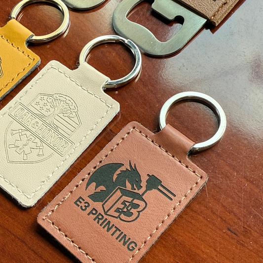 Custom leather keychains