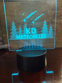 Custom small acrylic signs with light stand