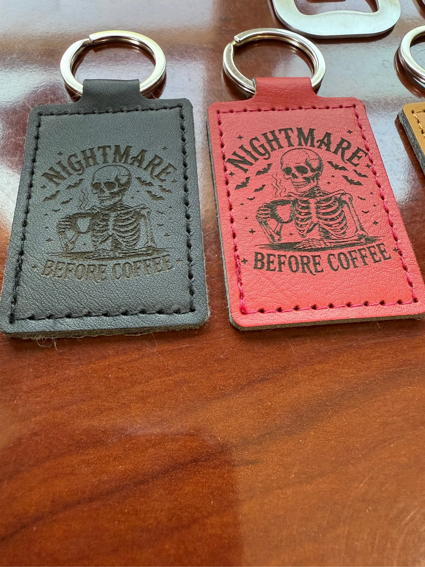 Custom leather keychains