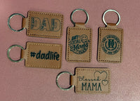 Custom leather keychains