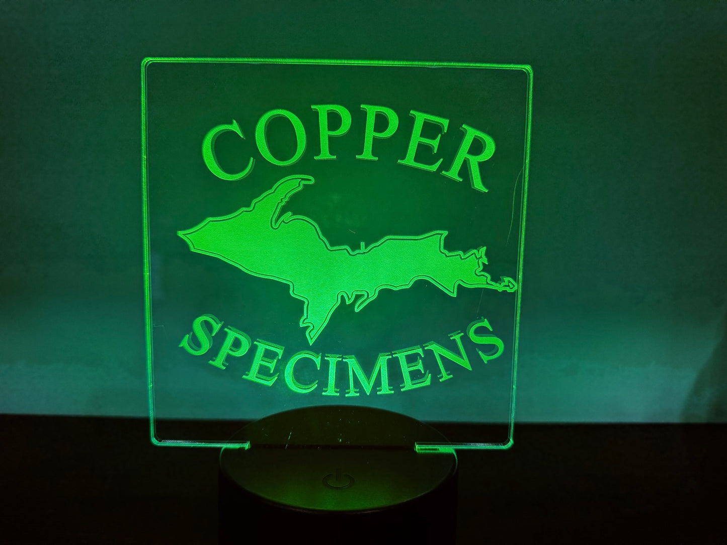 Custom small acrylic signs with light stand